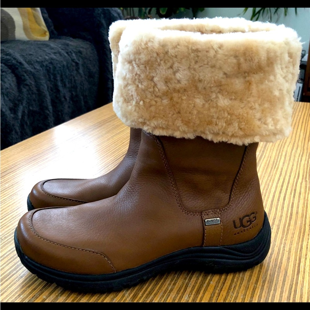 Ugg Leather Vibrum Sole Waterproof Snow Boots 7